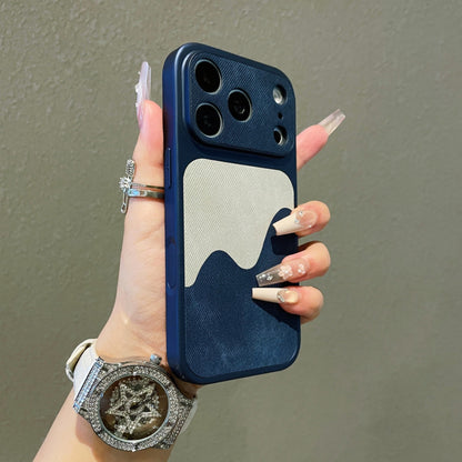 Simple denim textured iPhone case