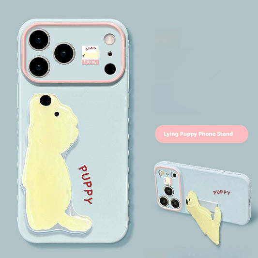Cute animal stand Apple phone case
