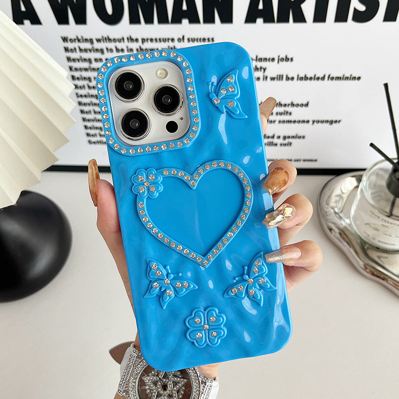 Creative Heart Butterfly iPhone Case