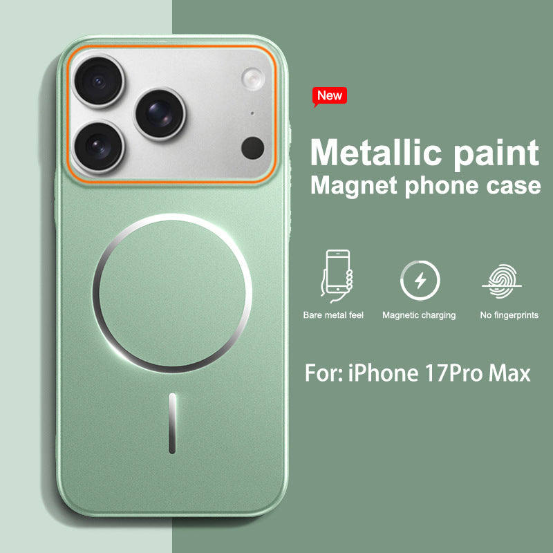Painted full-coverage thin-ring magnetic Apple phone case