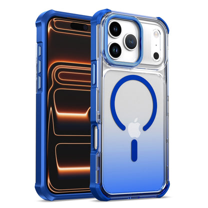 Transparent gradient airbag anti-drop magnetic Apple phone case