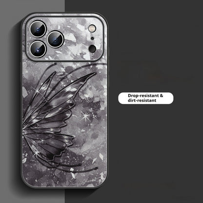 Lambskin butterfly Apple phone case