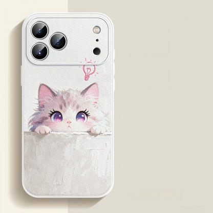 Lambskin Kitten Apple Phone Case