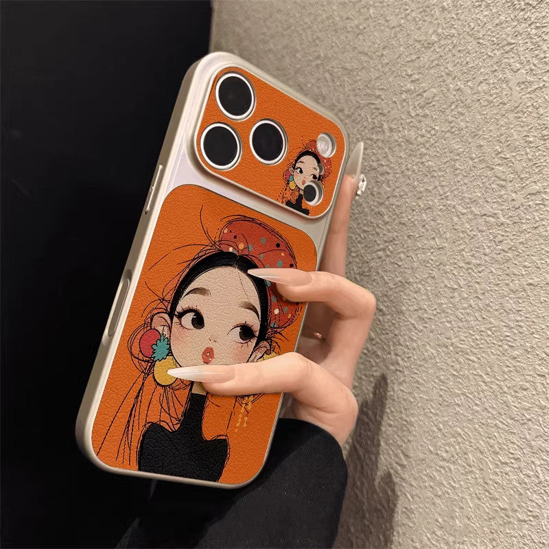 Niche pretty girl's iPhone case
