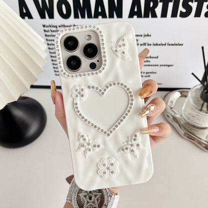 Creative Heart Butterfly iPhone Case