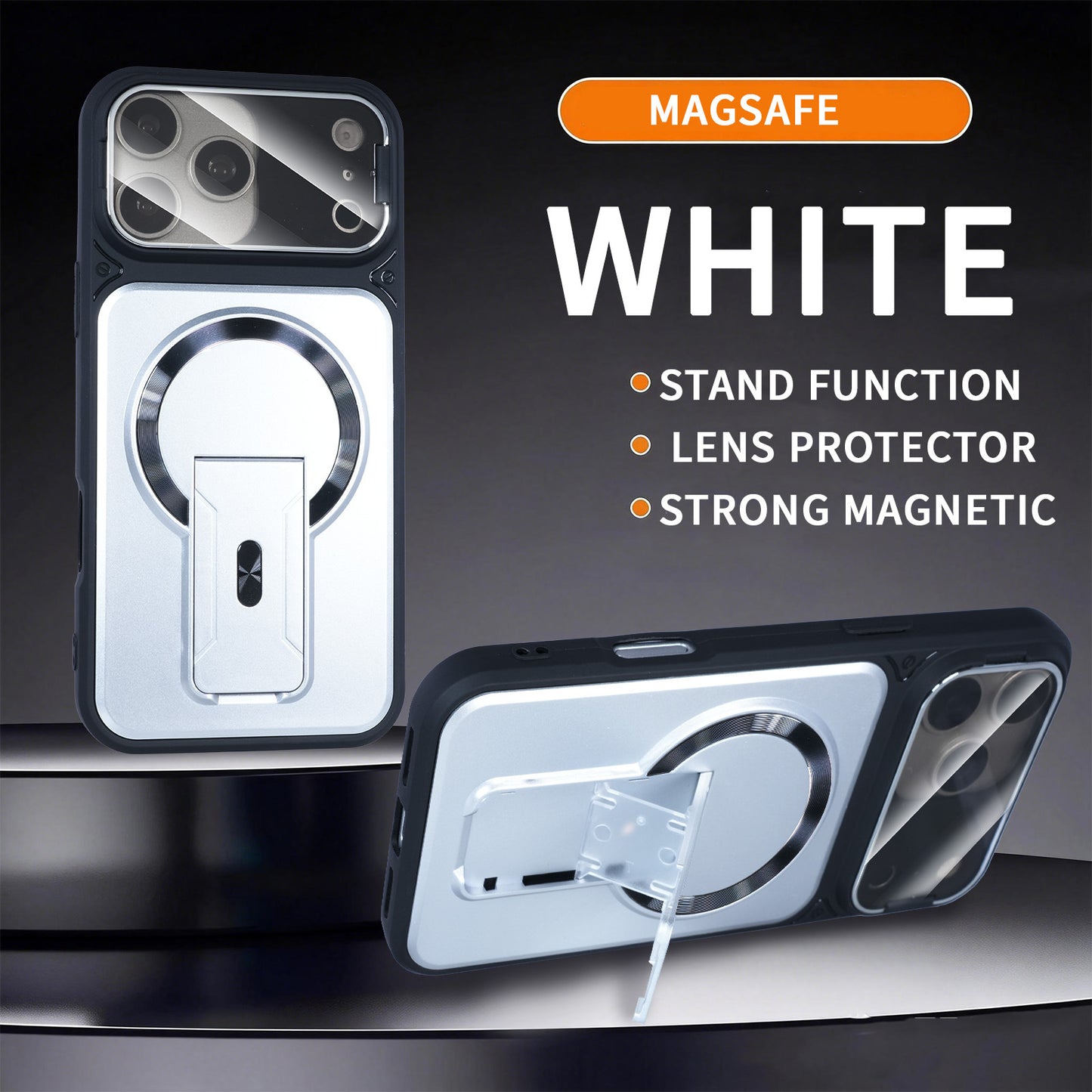 Multifunctional anti-drop protective case, invisible stand, magnetic Apple phone case