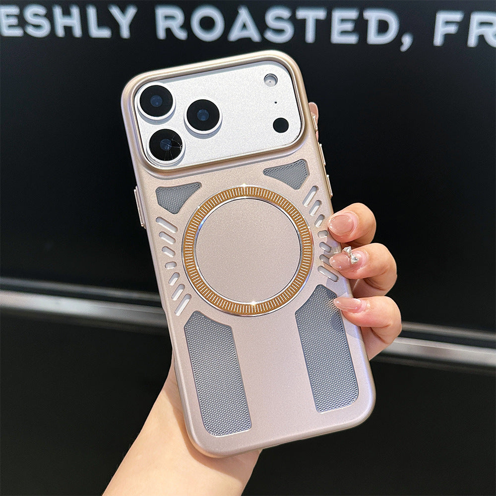 Fine-pore breathable magnetic Apple phone case