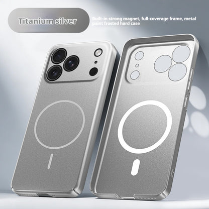 Full-coverage painted thin-ring magnetic Apple phone case