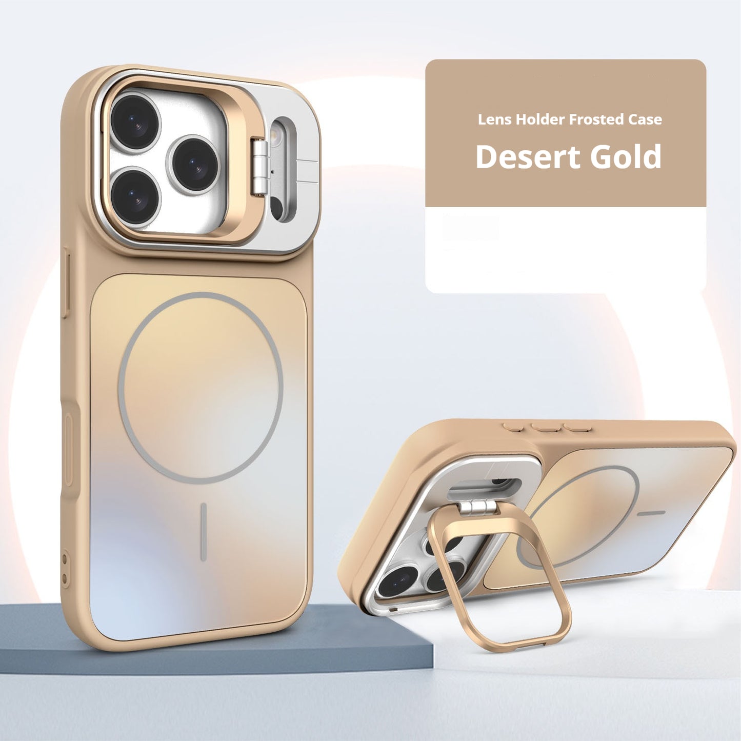 AG frosted lens holder magnetic Apple phone case