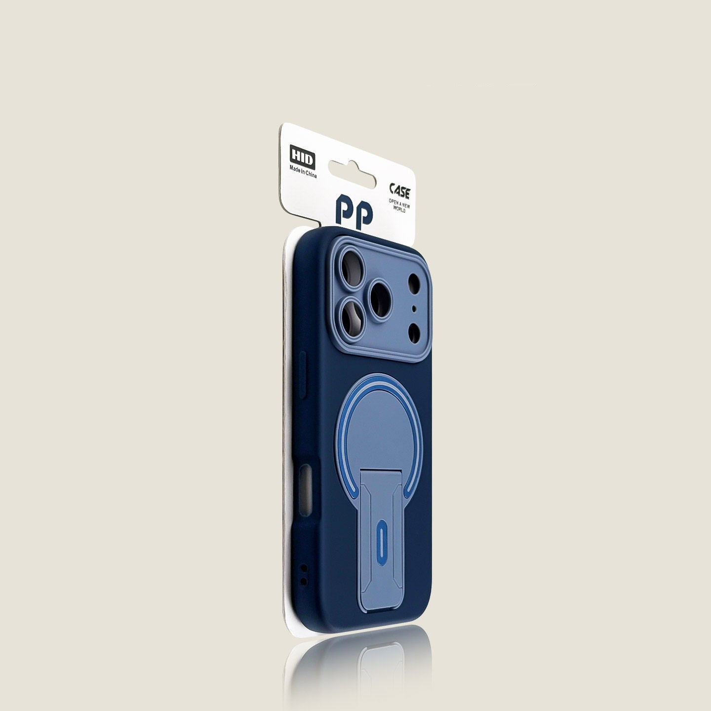 Color-blocked, skin-feel magnetic stand for iPhones