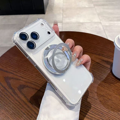 360° Rotating Stand Metal Magnetic Apple Phone Case