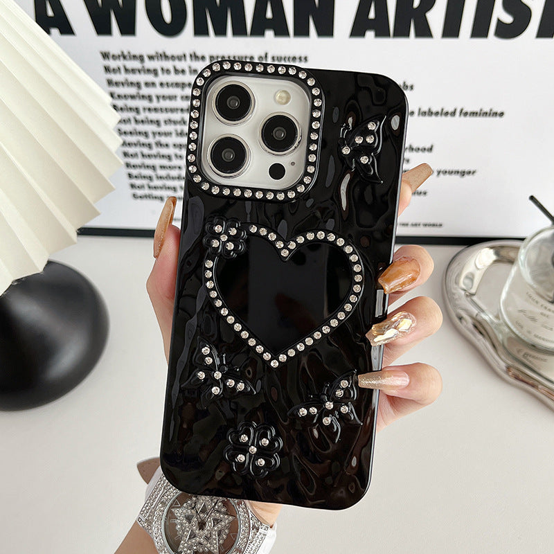 Creative Heart Butterfly iPhone Case