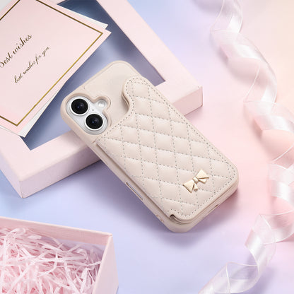 Luxury Flip Wallet with Mirrored Apple Phone Case
