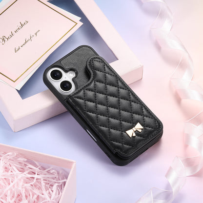 Luxury Flip Wallet with Mirrored Apple Phone Case