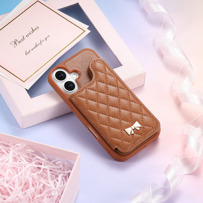 Luxury Flip Wallet with Mirrored Apple Phone Case