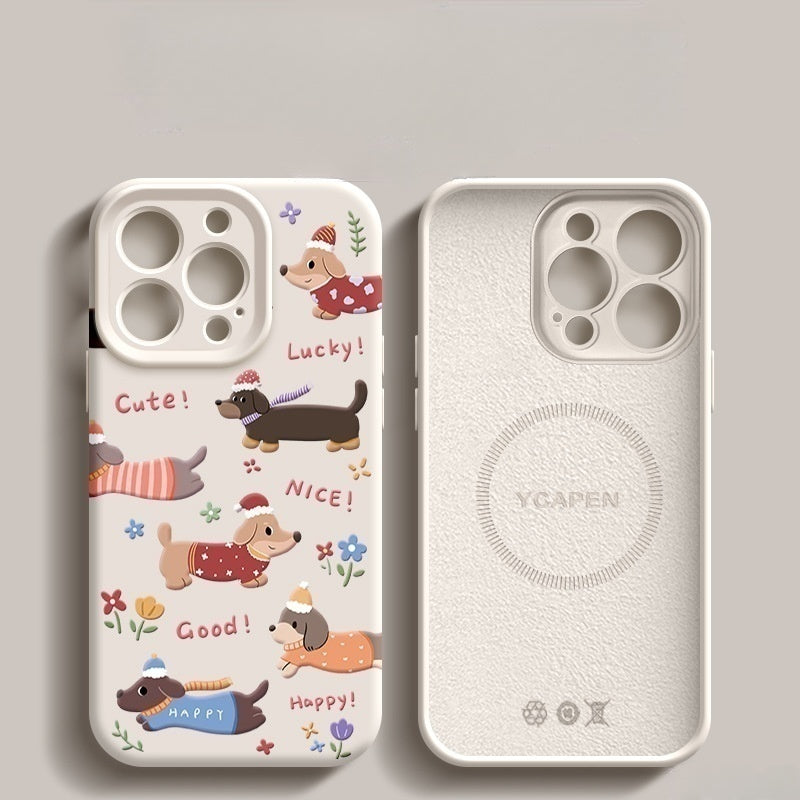 Cute Puppy Magnetic iPhone Case