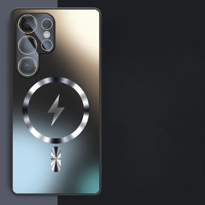 Frosted Glass Skin-Feel Magnetic Samsung Phone Case